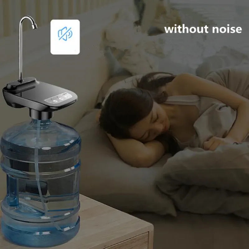 USB Rechargeable Electric Water Dispenser, Bottle Tap Water Smart Pump, Drinking Fountain, Soda Water Pump for Home Office