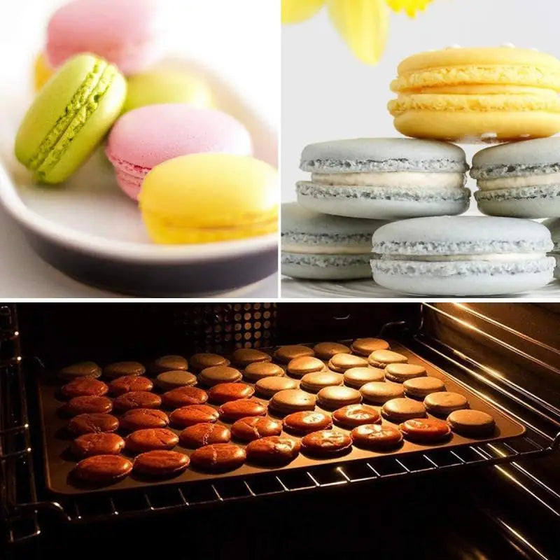 48/30 Holes Non-Stick Silicone Macaron Macaroon Pastry Oven Baking Mould Sheet Mat Diy Mold Useful Tools DIY Cake Bakeware Mold