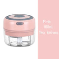 Multifunctional Electric Garlic Chopper 100/250mL Portable Vegetable Grinder Onion Mixer Mashing Machine for Kitchen