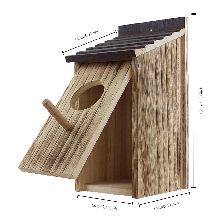 Intelligent Visible Wooden Bird House/Bird Nest/Bird Nest HD Pixel Mobile Phone Remote Bird Observation
