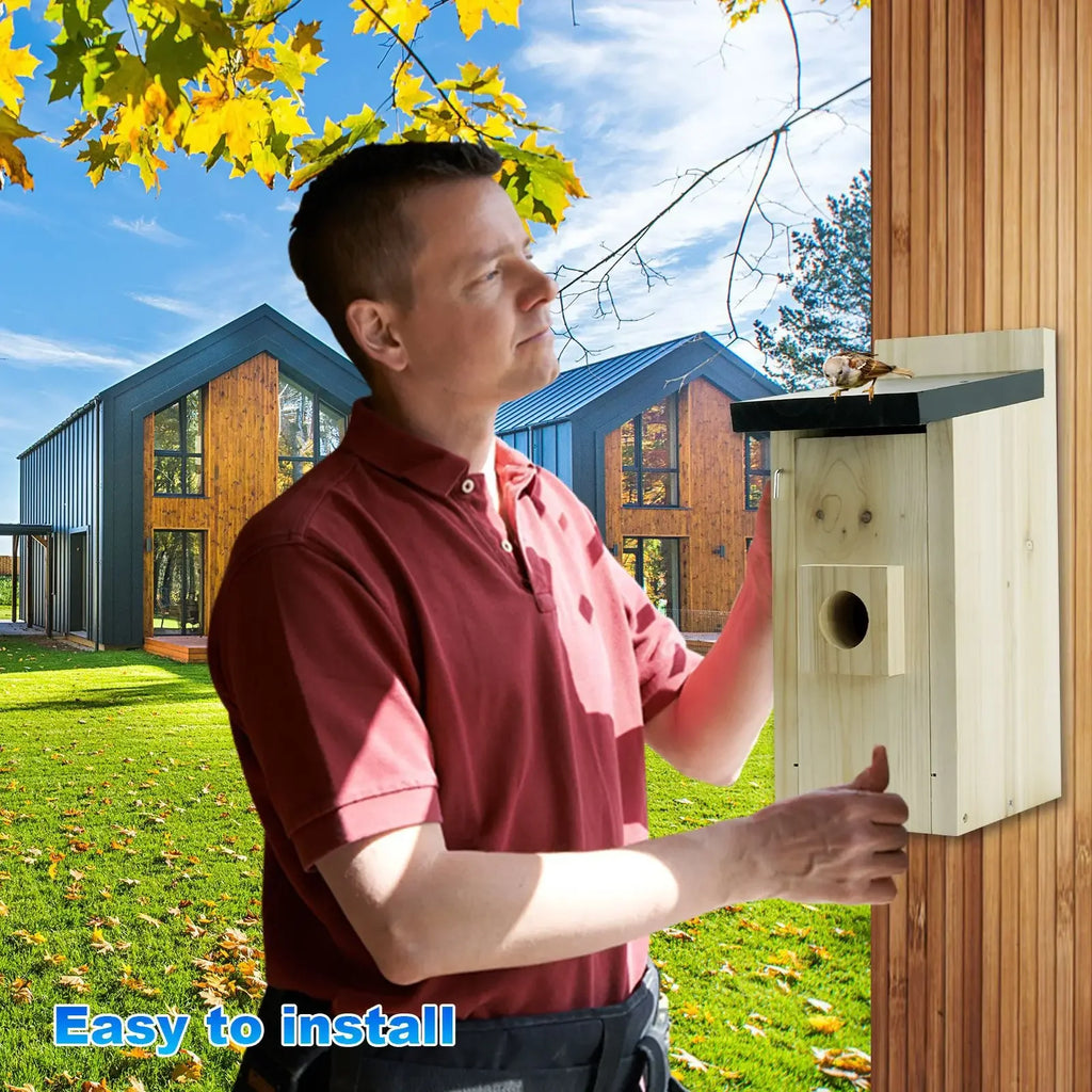Intelligent Visible Wooden Bird House/Bird Nest/Bird Nest HD Pixel Mobile Phone Remote Bird Observation