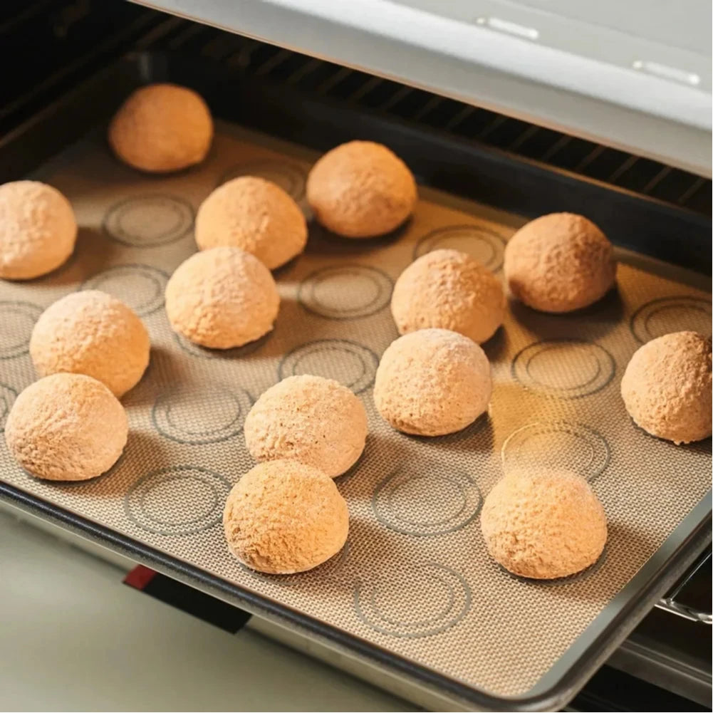 2025 1Pcs HOT SALE NEW Silicone Macaron Baking Mat - for Bake Pans - Macaroon/Pastry/Cookie Making - Professional Grade Nonstick
